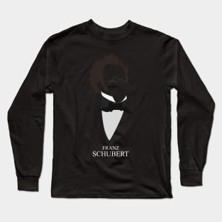 Franz Schubert - Minimalist Portrait Long Sleeve T-Shirt